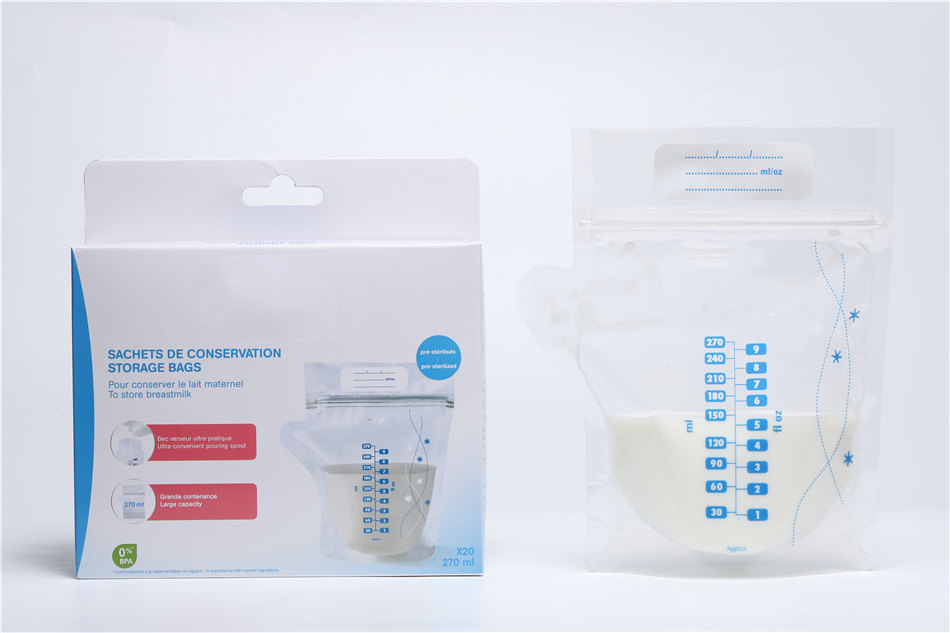 Breast milk storage bags